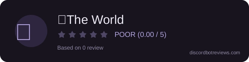 Rating widget preview for ✦The World