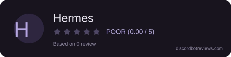 Rating widget preview for Hermes