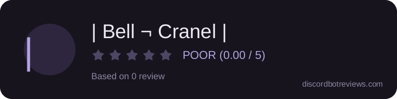 Rating widget preview for | Bell ¬ Cranel |
