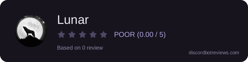 Rating widget preview for Lunar