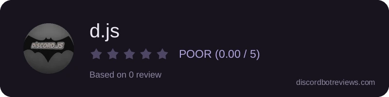 Rating widget preview for d.js