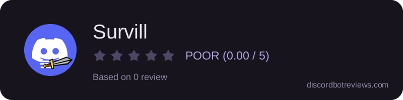 Rating widget preview for Survill