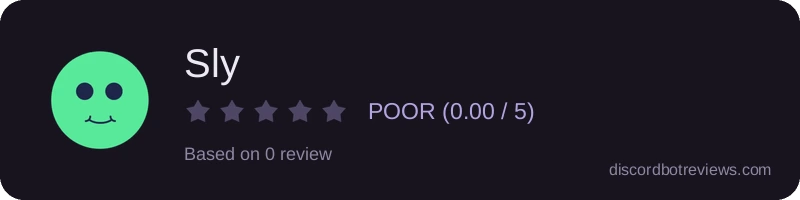 Rating widget preview for Sly