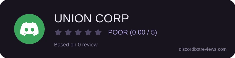 Rating widget preview for UNION CORP
