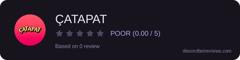 Rating widget preview for ÇATAPAT