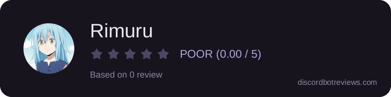 Rating widget preview for Rimuru