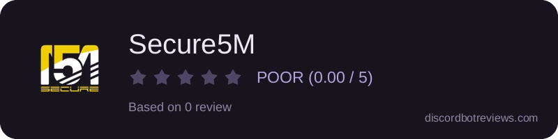 Rating widget preview for Secure5M