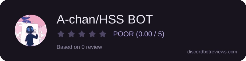 Rating widget preview for A-chan/HSS BOT