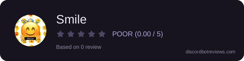 Rating widget preview for Smile