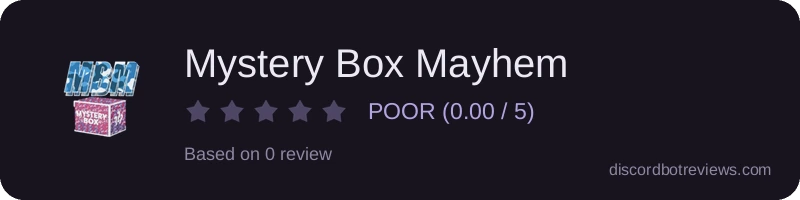 Rating widget preview for Mystery Box Mayhem