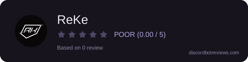 Rating widget preview for ReKe