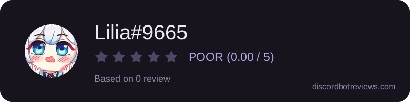 Rating widget preview for Lilia#9665