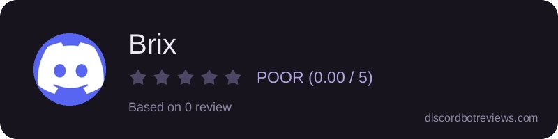 Rating widget preview for Brix