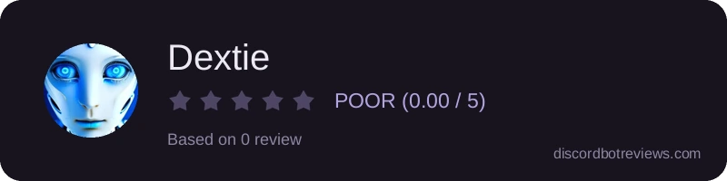 Rating widget preview for Dextie
