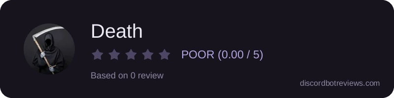 Rating widget preview for Death