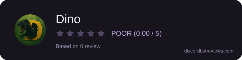 Rating widget preview for Dino