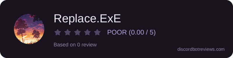 Rating widget preview for Replace.ExE