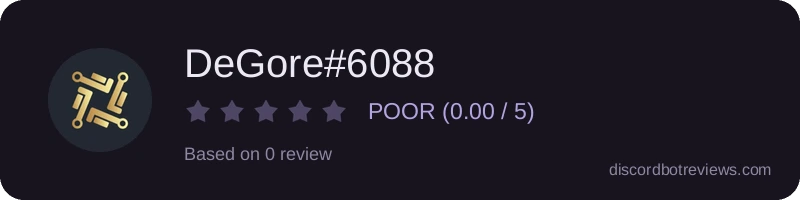 Rating widget preview for DeGore#6088
