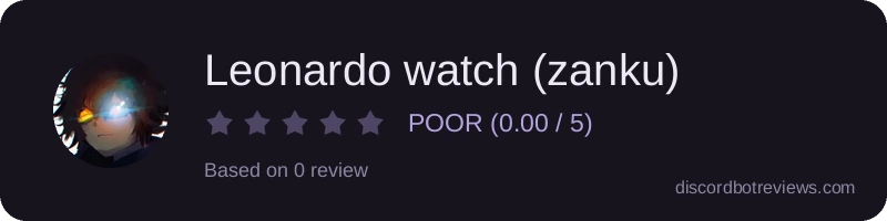 Rating widget preview for Leonardo watch (zanku)