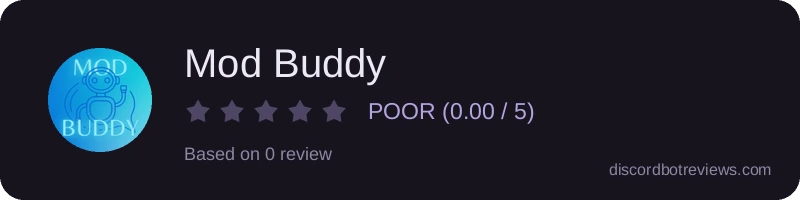 Rating widget preview for Mod Buddy
