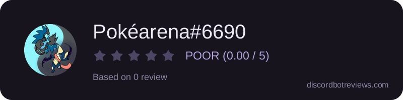 Rating widget preview for Pokéarena#6690