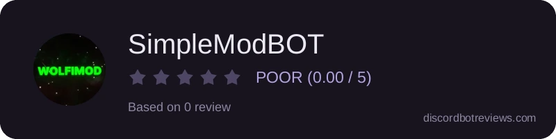 Rating banner for SimpleModBOT