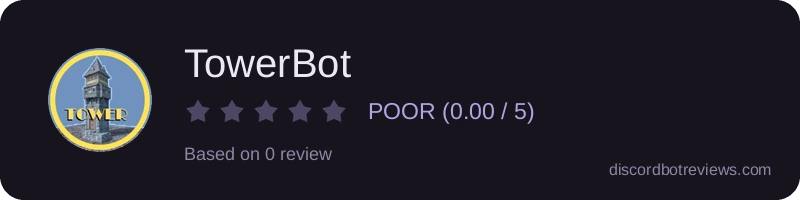 Rating widget preview for TowerBot