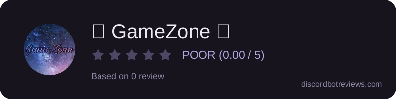 Rating widget preview for 《 GameZone 》
