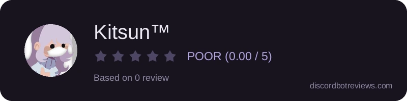 Rating widget preview for Kitsun™
