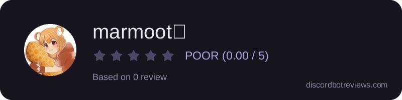 Rating widget preview for marmoot🐹