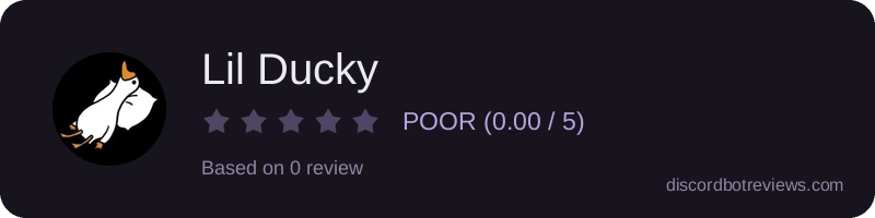 Rating widget preview for Lil Ducky