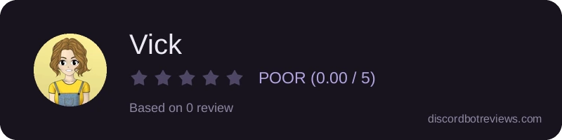 Rating widget preview for Vick 