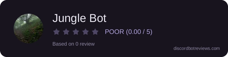 Rating widget preview for Jungle Bot 