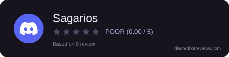 Rating widget preview for Sagarios
