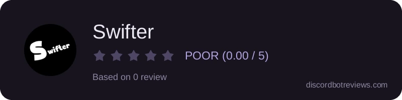 Rating widget preview for Swifter