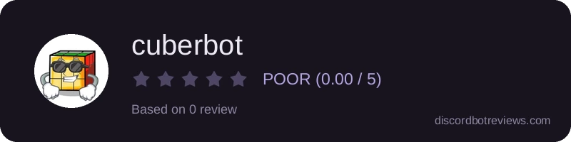 Rating widget preview for cuberbot