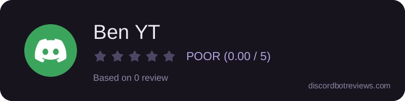 Rating banner for Ben YT