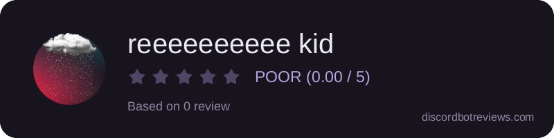 Rating widget preview for reeeeeeeeee kid