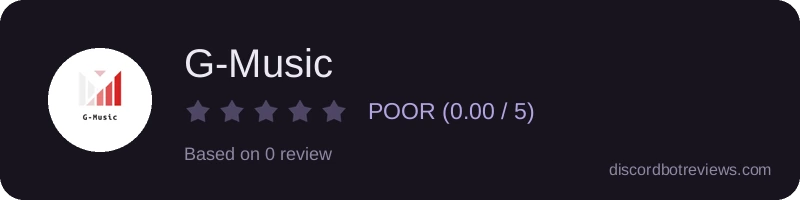 Rating widget preview for G-Music