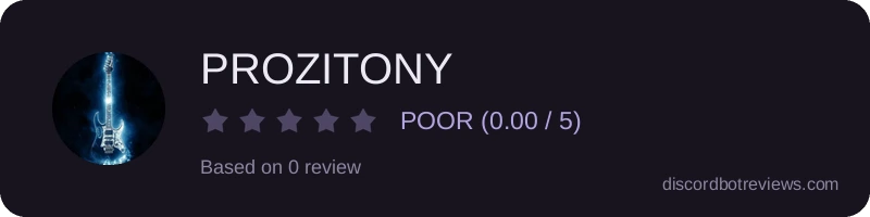 Rating widget preview for PROZITONY