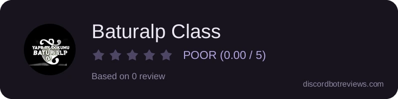 Rating widget preview for Baturalp Class