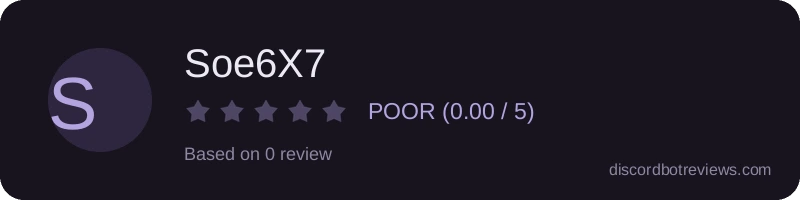 Rating widget preview for Soe6X7