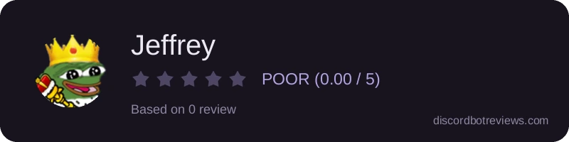 Rating widget preview for Jeffrey