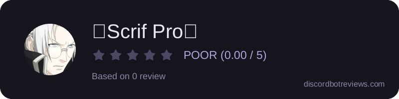 Rating widget preview for 🔱Scrif Pro🔱