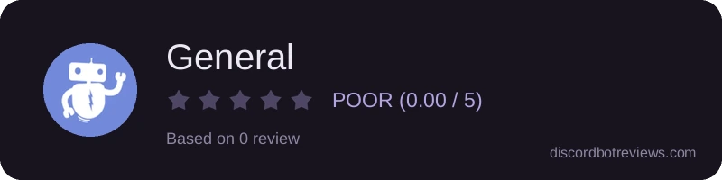 Rating widget preview for General