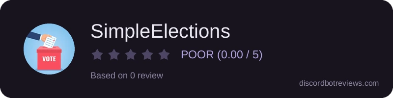 Rating banner for SimpleElections