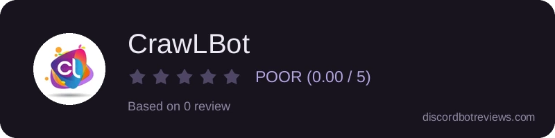 Rating widget preview for CrawLBot