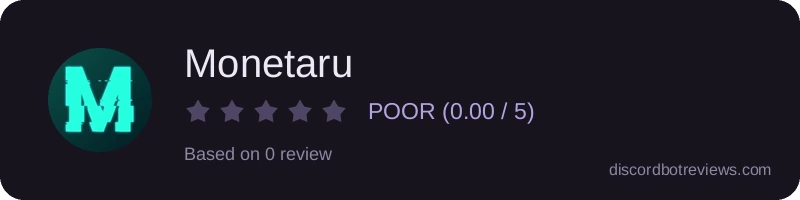 Rating widget preview for Monetaru