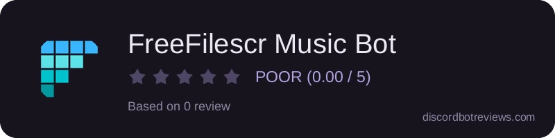Rating widget preview for FreeFilescr Music Bot