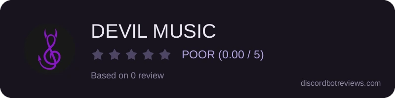 Rating widget preview for DEVIL MUSIC